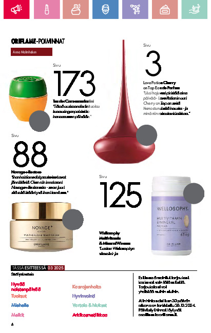Oriflame Kuvasto sivu 6