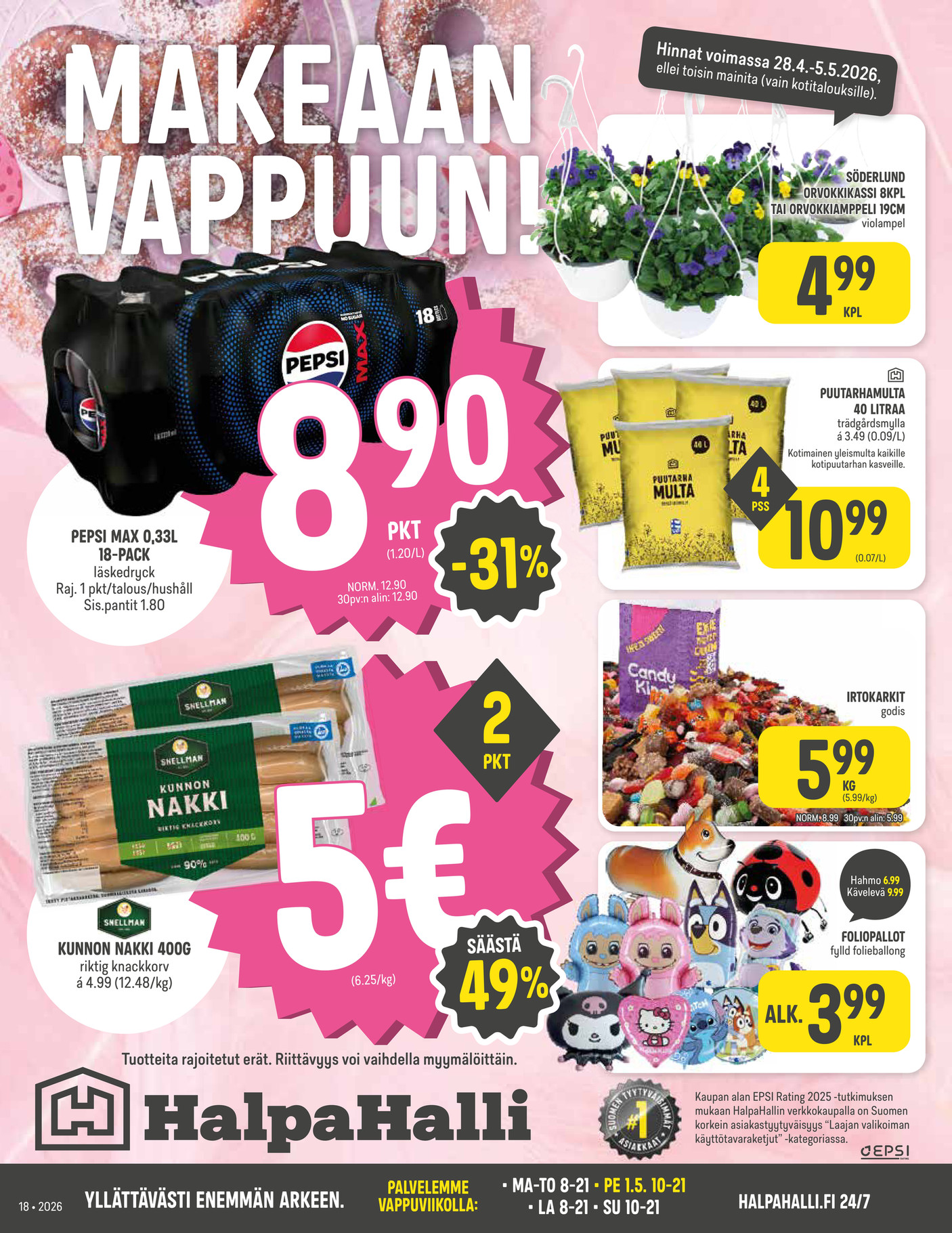 HalpaHalli Halpahallin Viikkokuvasto 18 2026