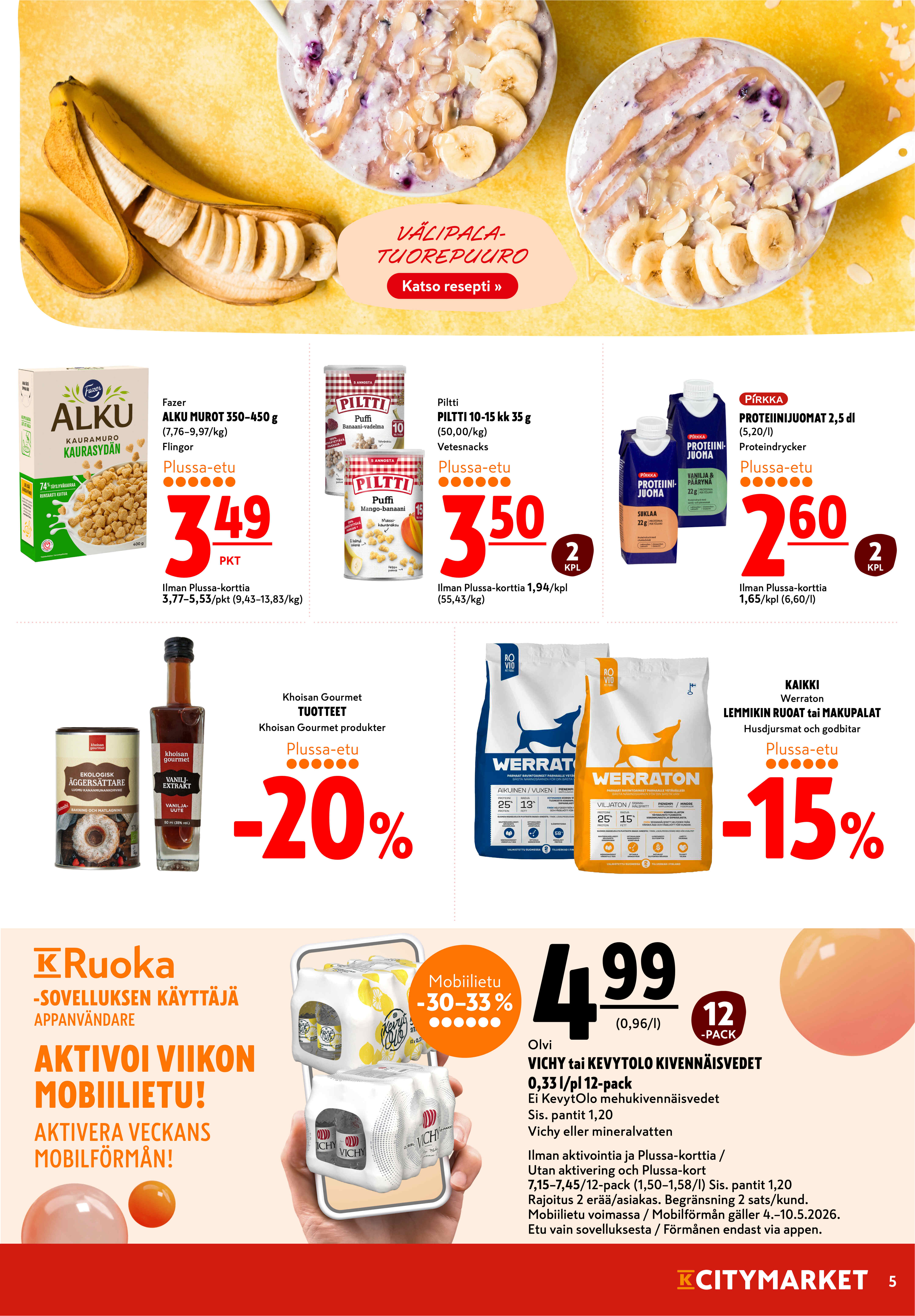 K-Citymarket Alkuviikon tarjouslehti vk 19 sivu 5