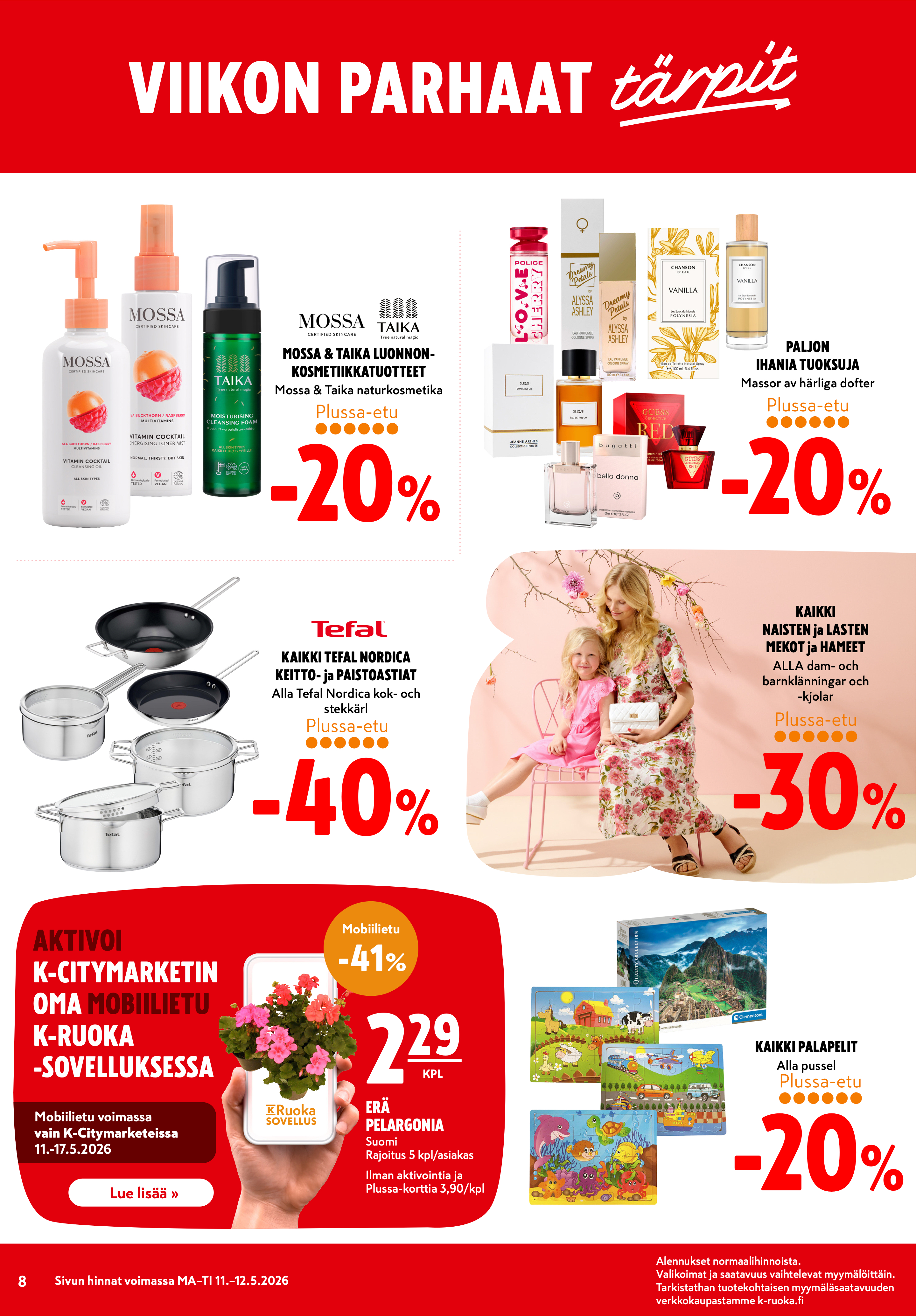 K-Citymarket Alkuviikon tarjouslehti vk 20 sivu 8