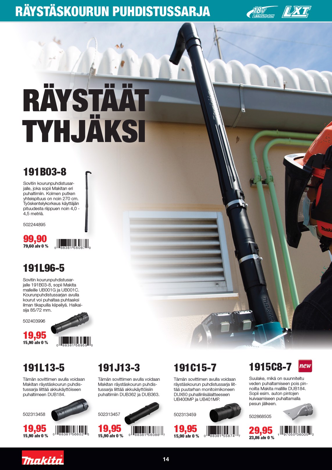 K-Rauta Makita Lxt Puutarhaesite 2026 sivu 14