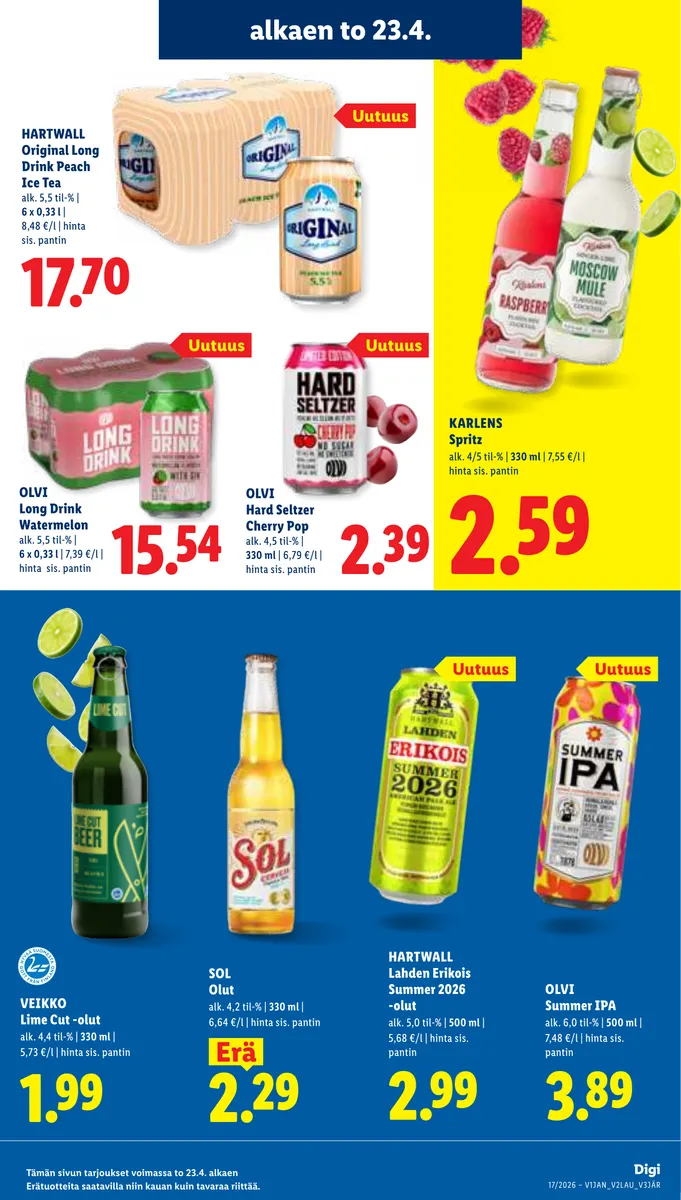 Lidl Koko Suomen Tarjoukset to 23.4. – ti 28.4. sivu 13