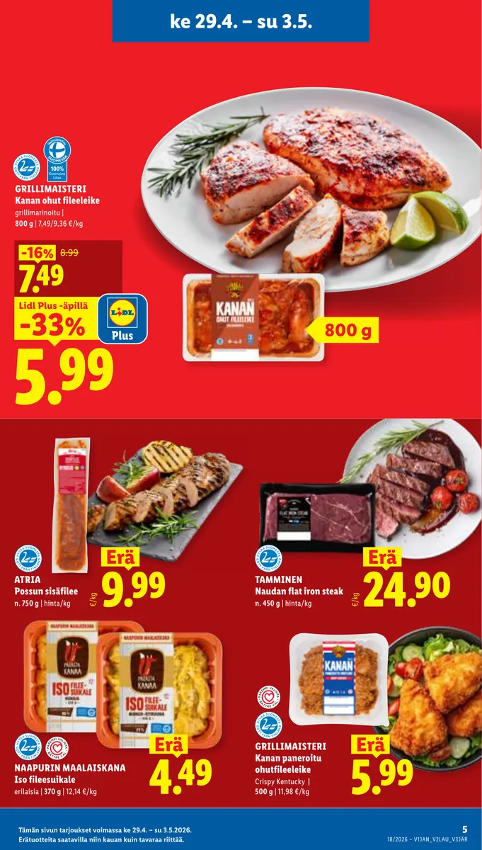 Lidl Koko Suomen Tarjoukset ke 29.4. – ke 6.5. sivu 5