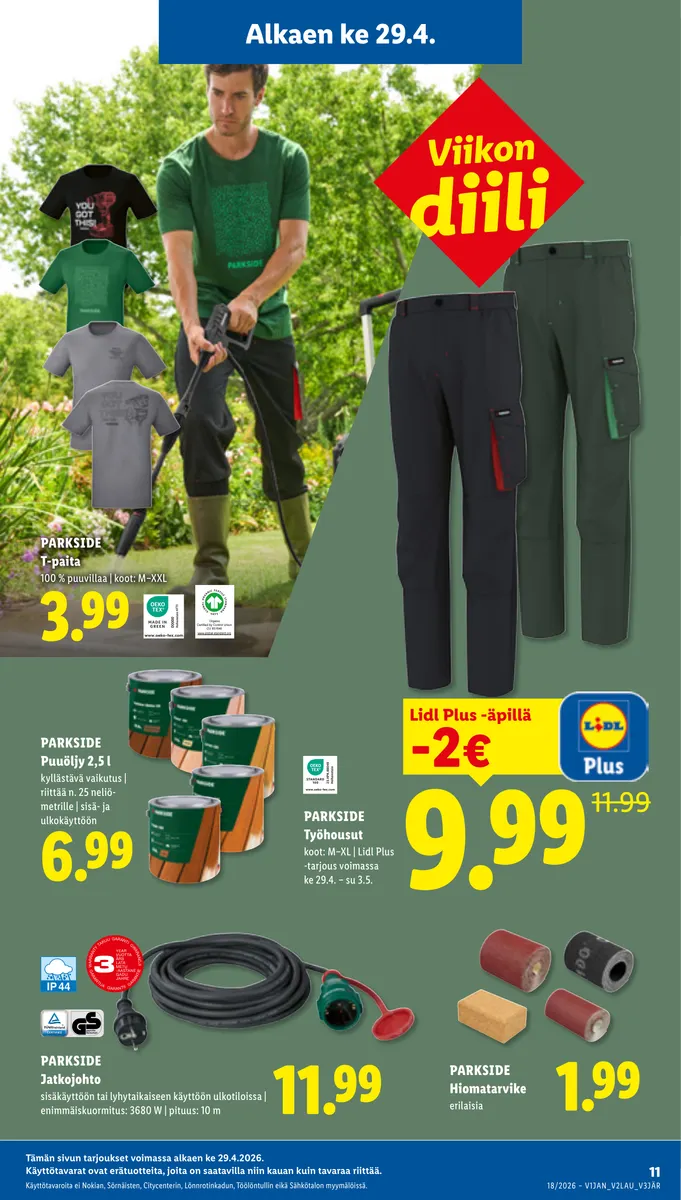 Lidl Alueesi Tarjoukset ke 29.4. – ke 6.5. sivu 17