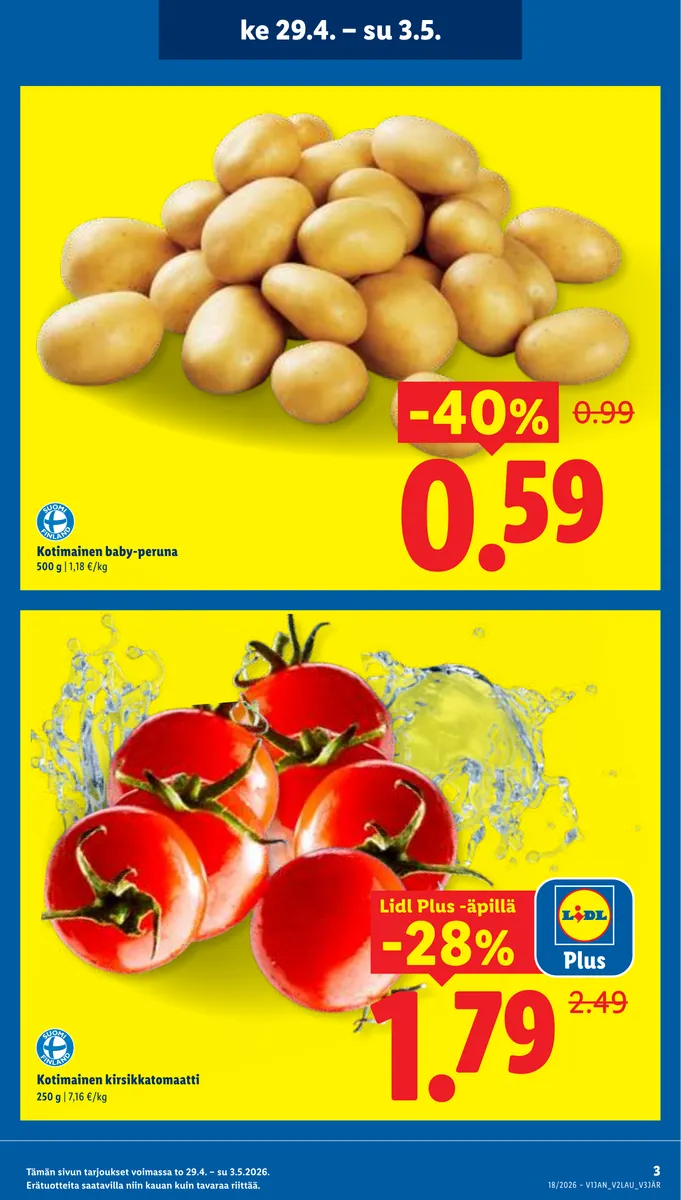 Lidl Alueesi Tarjoukset ke 29.4. – ke 6.5. sivu 3