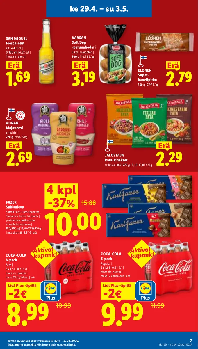 Lidl Alueesi Tarjoukset ke 29.4. – ke 6.5. sivu 7
