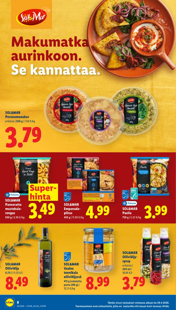 Lidl Alueesi Tarjoukset ke 29.4. – ke 6.5. sivu 8