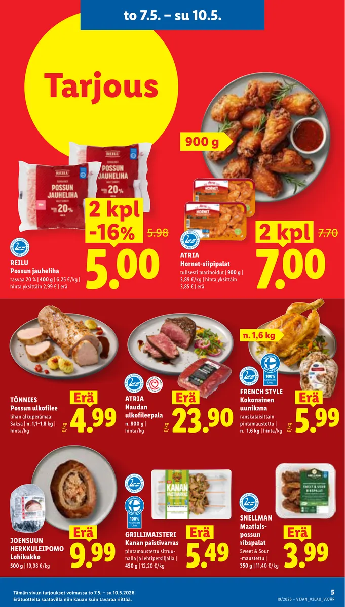 Lidl Alueesi Tarjoukset to 7.5. – ti 12.5. sivu 5