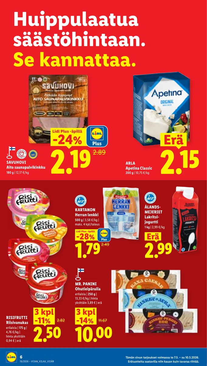 Lidl Alueesi Tarjoukset to 7.5. – ti 12.5. sivu 6