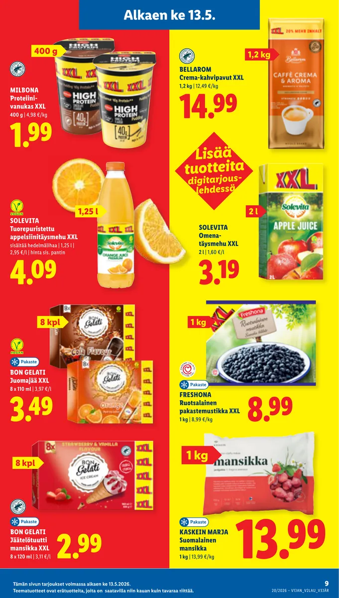 Lidl Koko Suomen Tarjoukset ke 13.5. – ke 20.5. sivu 9