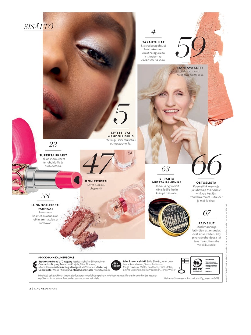 Stockmann Beauty Magazine Spring 2019 sivu 2