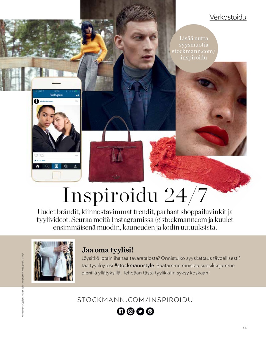 Stockmann Stockmann Magazine Syyskuu 2018 sivu 33