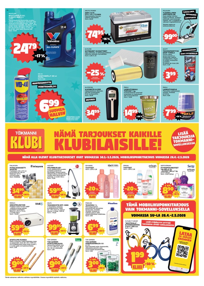 Tokmanni Lue Uusin Tarjoussanomat sivu 14