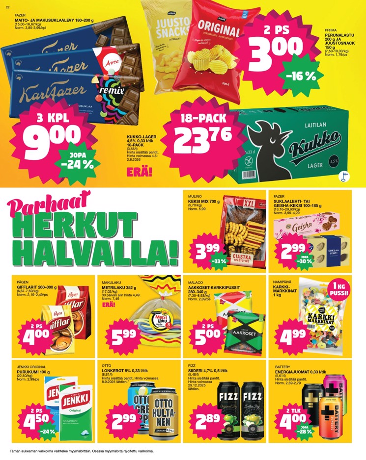 Tokmanni Lue Uusin Tarjoussanomat sivu 22