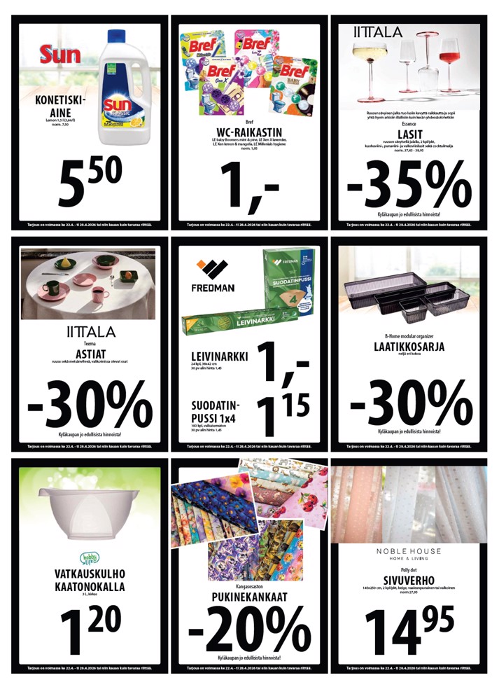 Tuuri Kyläkauppa Veljekset Keskinen sivu 18