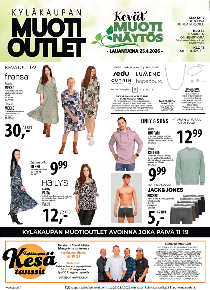 Tuuri Kyläkauppa Veljekset Keskinen sivu 6