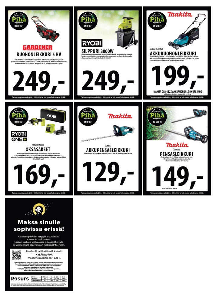 Tuuri Kyläkauppa Veljekset Keskinen sivu 28